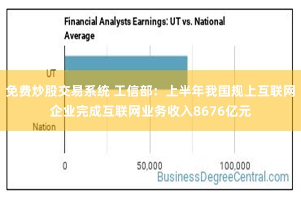 免费炒股交易系统 工信部：上半年我国规上互联网企业完成互联网业务收入8676亿元