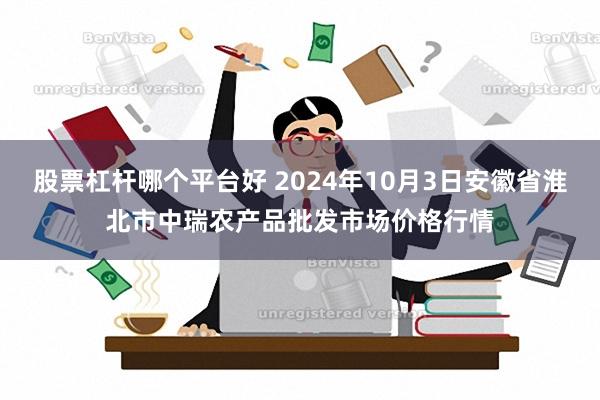 股票杠杆哪个平台好 2024年10月3日安徽省淮北市中瑞